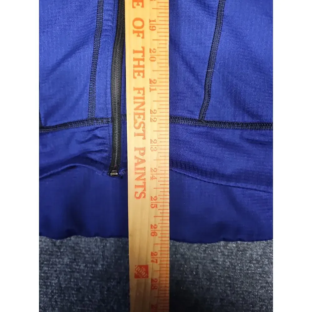 Eddie Bauer Jacket Mens 2XL Blue First Ascent Hooded Fleece Full Zip Performance